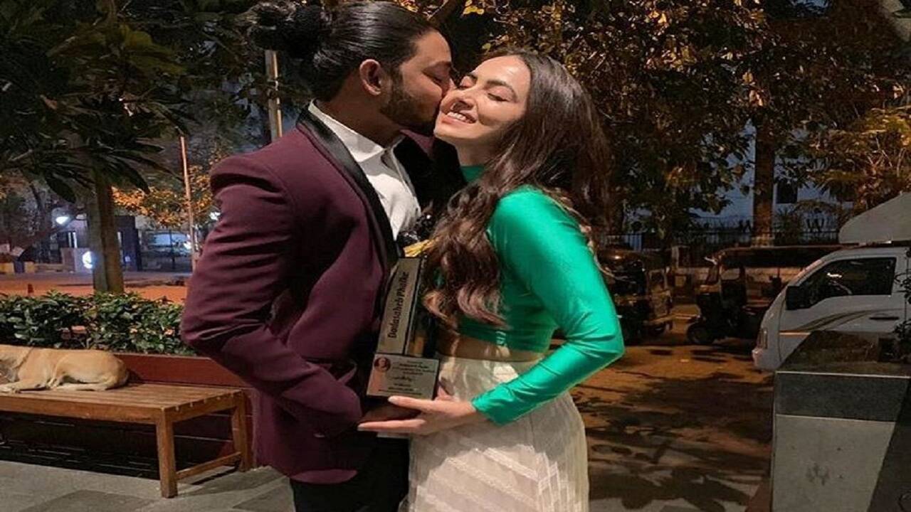 Sana Khan beams with joy as rumoured beau Melvin Louis wins an award Times of India