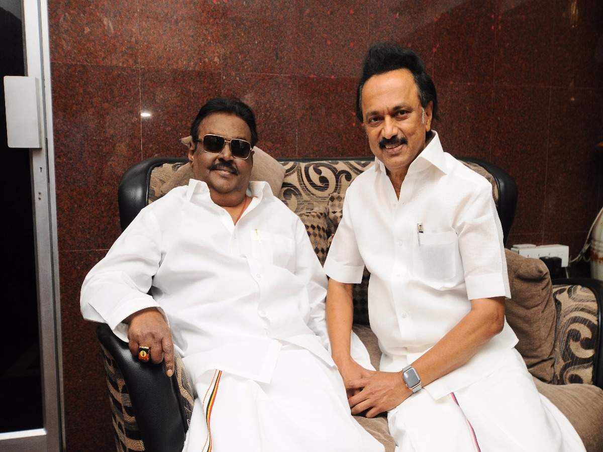 Vijayakanth: &#39;Annan&#39; Stalin, Rajinikanth call on Vijayakanth | Chennai News  - Times of India