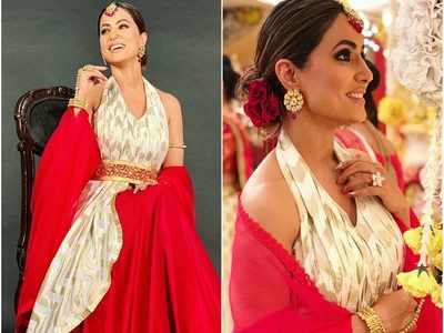 Hina Khan looks resplendent as Komolika in this traditional outfit; see fresh pictures from Kasautii Zindagii Kay's set