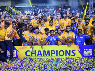 Chennai Spartans thrash Calicut Heroes to clinch Pro Volleyball League