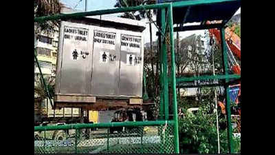 BMC removes portable loo near Salman Khan’s Bandra home