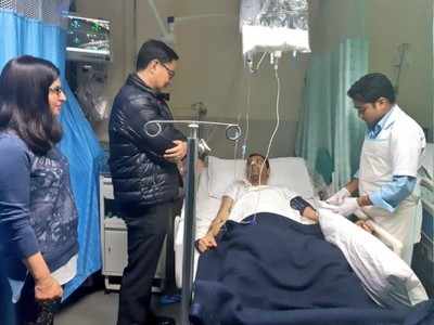 Rijiju visits injured DIG of JK Police in AIIMS