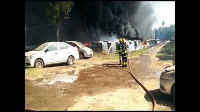 150 cars go up in flames in Chennai’s Porur