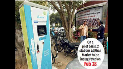 Book slot to recharge your e-vehicle using NDMC app