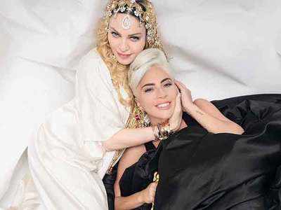 Madonna poses with Lady Gaga and says, ‘Don’t mess with Italian girls’