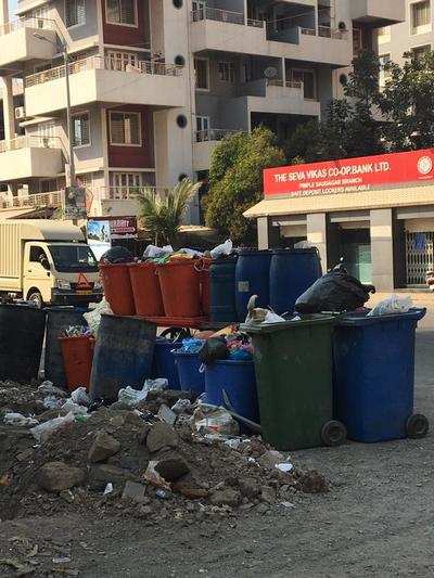huge garbage near Sai Pearl society
