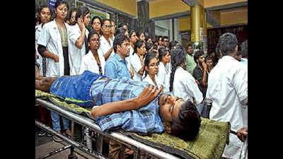 Doctors at Gandhi Hospital go on strike after assault