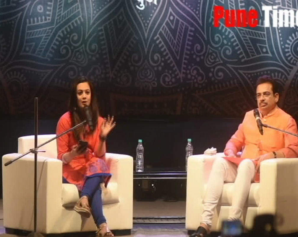 
Spruha Joshi recites a poem on Surr in recent event
