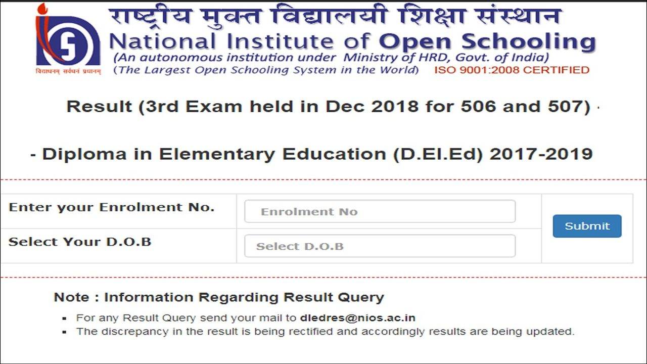 Nios deled outlet result