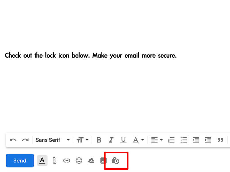 Send self-destructing emails