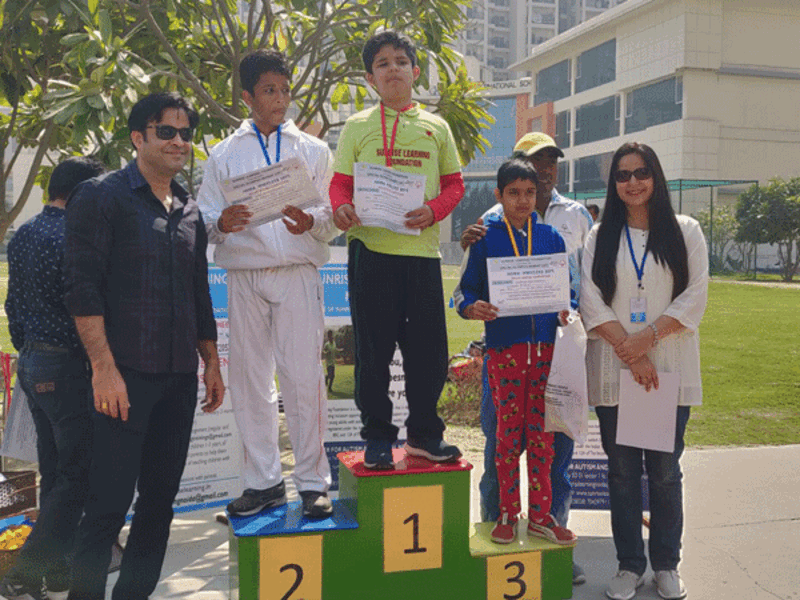 Roller skating competition held for speciallyabled kids in Noida