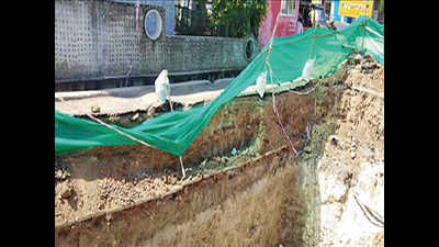 Chitlapakkam streets have been deep trenches for two months now