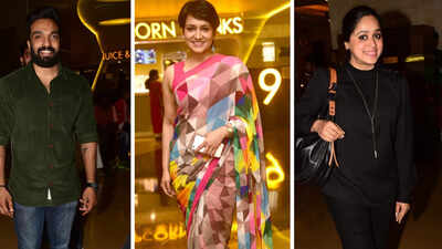 Celebs enjoy special screening of Varikkuzhiyile Kolapathakam
