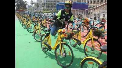 CM launches public bicycle sharing system in Bengaluru