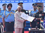 Air Force Station, Hakimpet awarded Colours by President Ram Nath Kovind