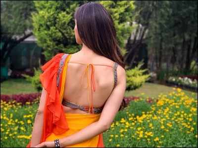 Saree blouse back view Stock Photos - Page 1 : Masterfile