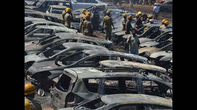 Aero India fire: Sixty vehicles unrecognisable