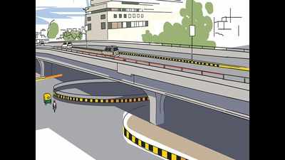 Nagpur municipal corporation green signal for Kamptee Road flyover ramp up to LIC Square
