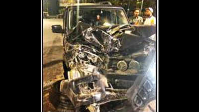 Chandigarh: Man injured as four vehicles collide