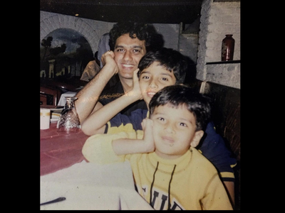 This throwback photo of Armaan Malik with brother Amaal Mallik and dad ...