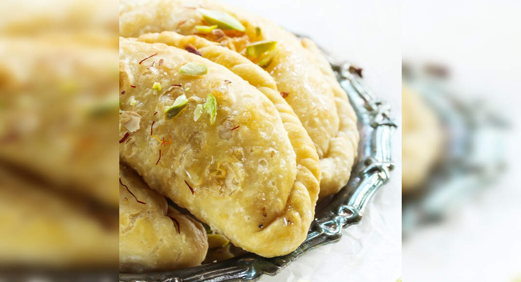 Coconut Gujiya Recipe: How to make Coconut Gujiya Recipe at Home | Homemade Coconut Gujiya Recipe- T