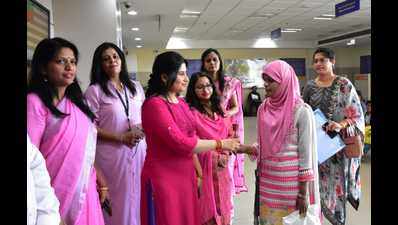 City's passport office turned pink on women's day