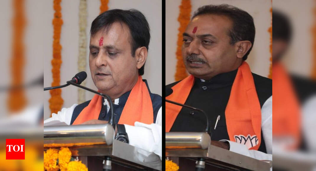 Gujarat: 2 Congress turncoats, veteran BJP MLA Yogesh Patel take oath ...