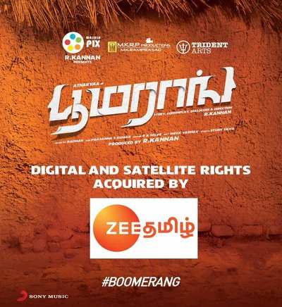 The television rights of ‘Boomerang’ has been bagged by Zee Tamil