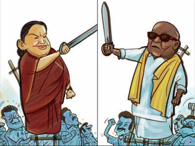 Tamil Nadu: A Dravidian war without big guns | Chennai News - Times of India Tamil Nadu: A Dravidian war without big guns | Chennai News - Times of India