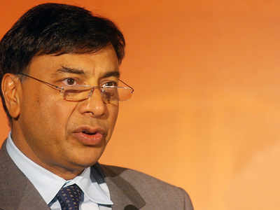 Steel Tycoon Lakshmi Mittal R Along Editorial Stock Photo - Stock Image