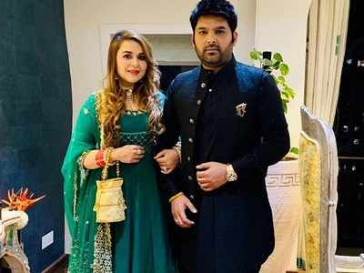 Kapil Sharma and wife Ginni Chatrath step out in style for Akash Ambani-Shloka Mehta's wedding, see picture