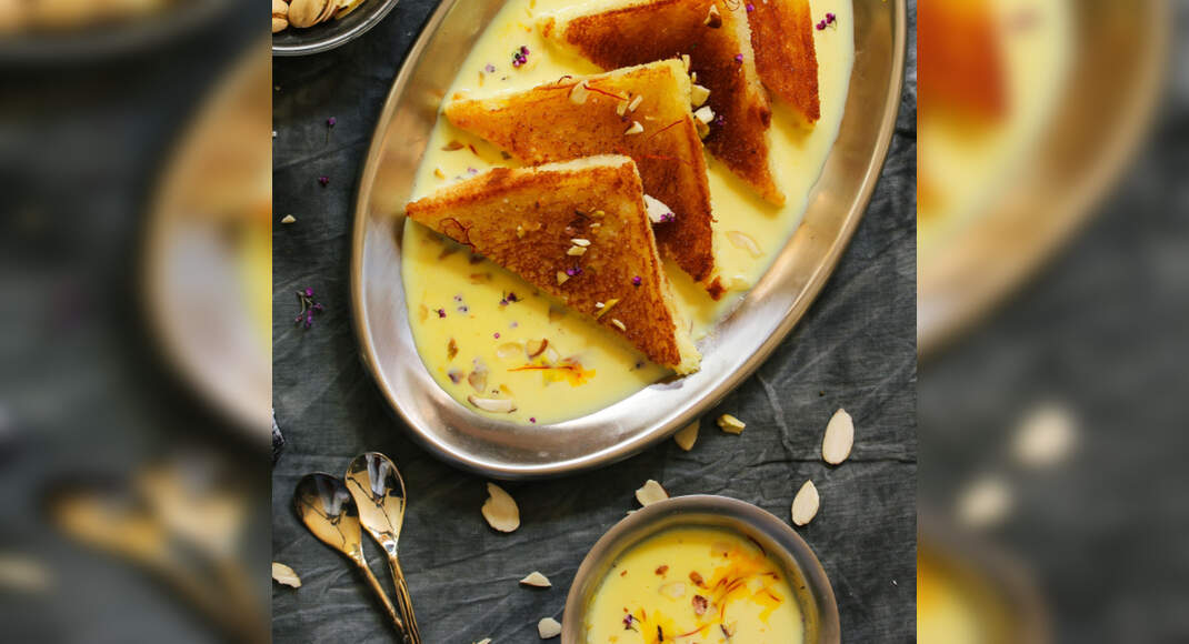 Thandai Shahi Tukda Recipe: How to make Thandai Shahi Tukda Recipe at Home | Homemade Thandai Shahi 