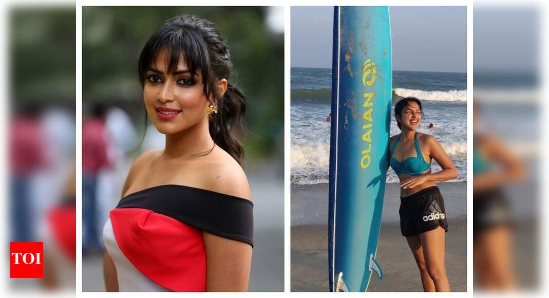 Amala Paul's surfing pictures are too hot to handle Malayalam Movie