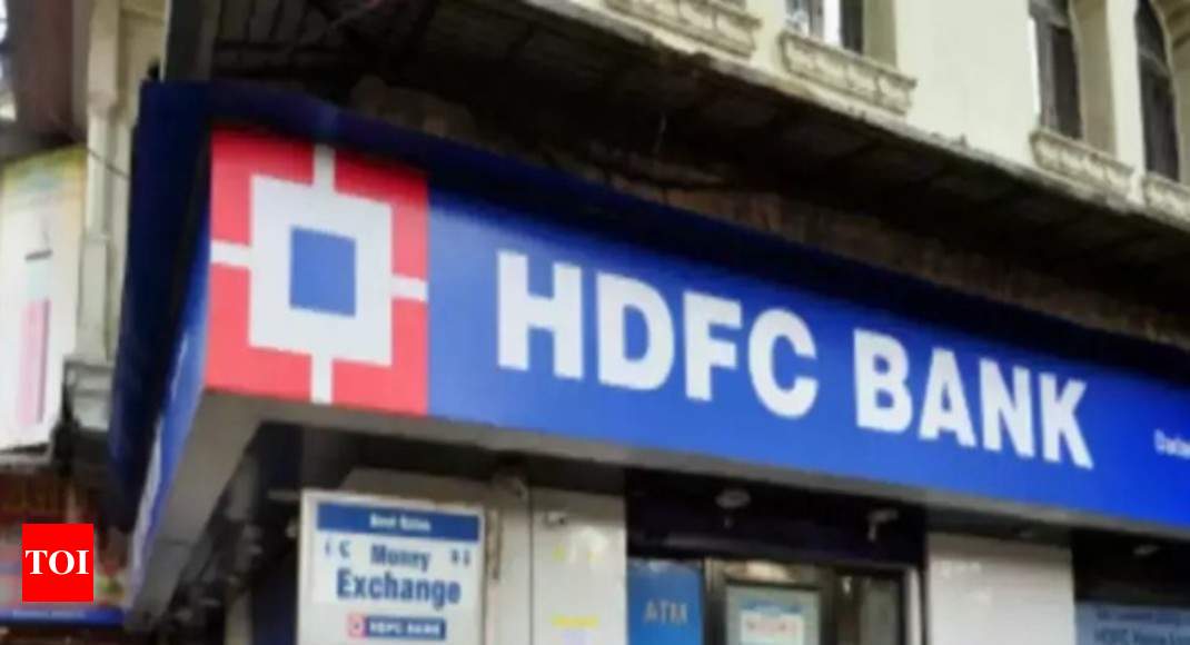 Hdfc Bank M Cap Crosses Rs 6l Cr Times Of India 5665