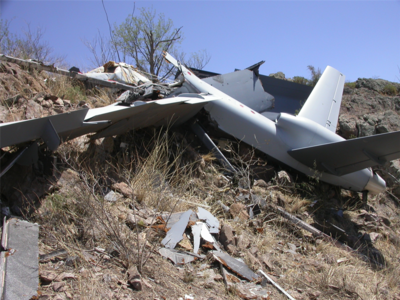 FAKE ALERT: Old wreckage from Arizona being shared as Indian spy drone shot down by Pakistan