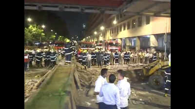 Mumbai: Several feared dead as foot overbridge collapses near CST railway station