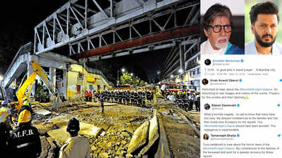Amitabh Bachchan to Tamannaah Bhatia, Bollywood celebs pray for the victims of Mumbai bridge collapse
