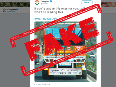 FAKE ALERT: Congress tweets manipulated image to target Modi government