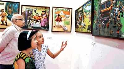 An exhibition on PL Deshpande