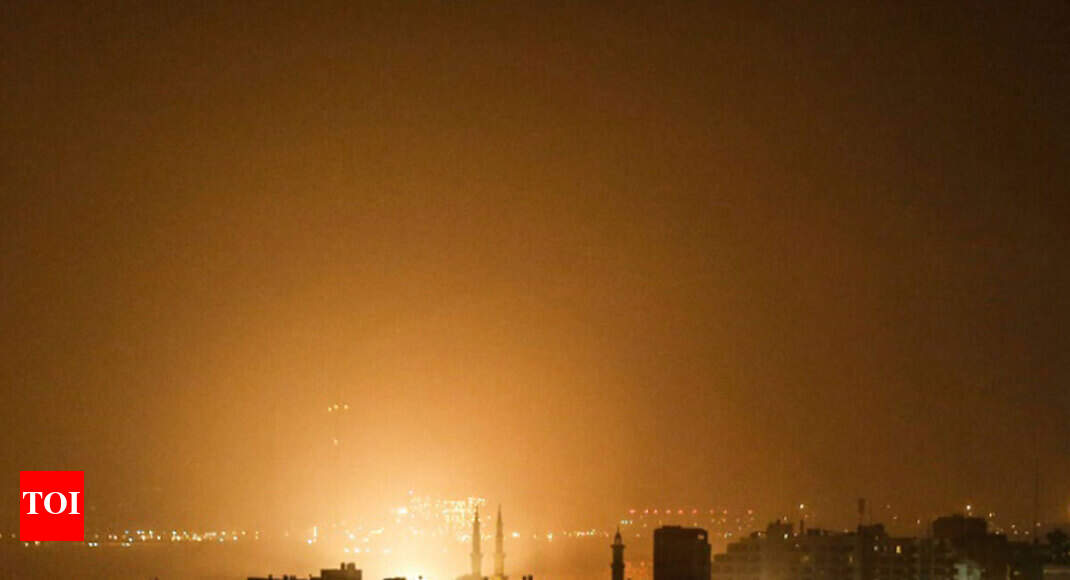 Israel launches dozens of Gaza strikes after rockets target Tel Aviv