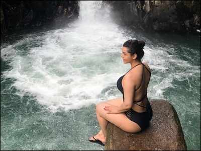 Hotness Alert! Kyra Dutt is too hot to handle under a waterfall