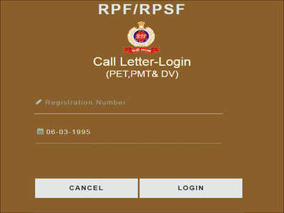 RPF Constable PET/PMT Admit Card 2019 Released @constable2.rpfonlinereg ...