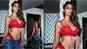 Disha Patani takes hotness to another level in this two piece red lingerie
