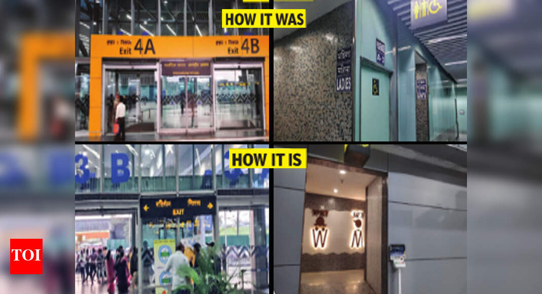 Finally, prominent signage to guide you at Kolkata airport Kolkata News Times of India