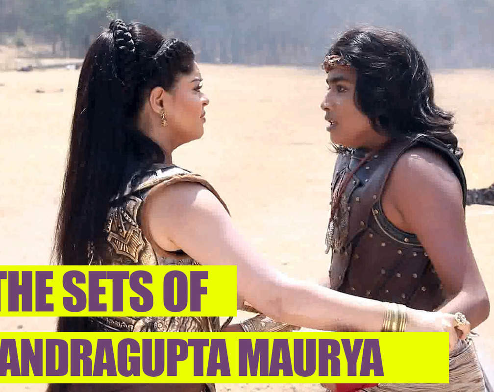 
On the sets of Chandragupta Maurya: Chandragupta rescues his mother
