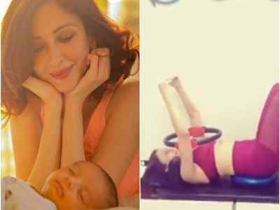 Saumya Tandon hits the gym just a few months after delivery; shares message on postnatal fitness