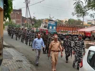 Flag March Conducted By Cops In Sensitive East Nagpur Nagpur News Times Of India