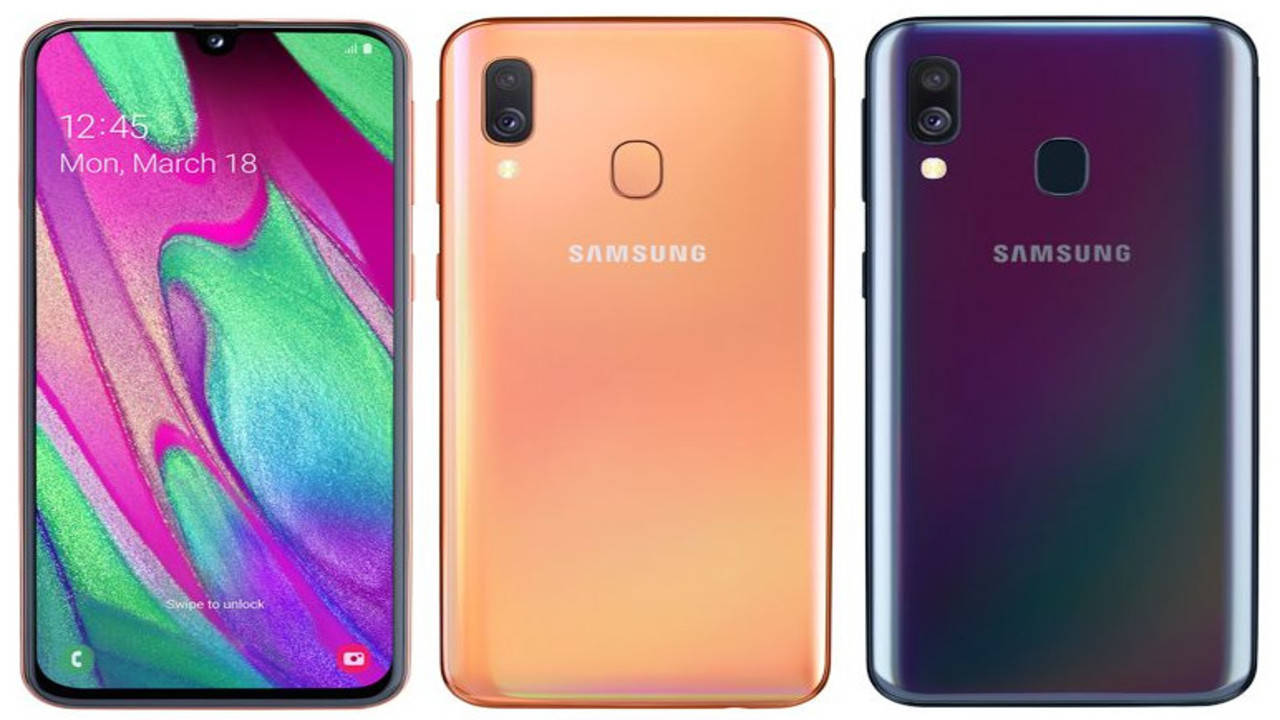 Samsung Galaxy A40 with dual rear cameras, Android Pie launched - Times of  India