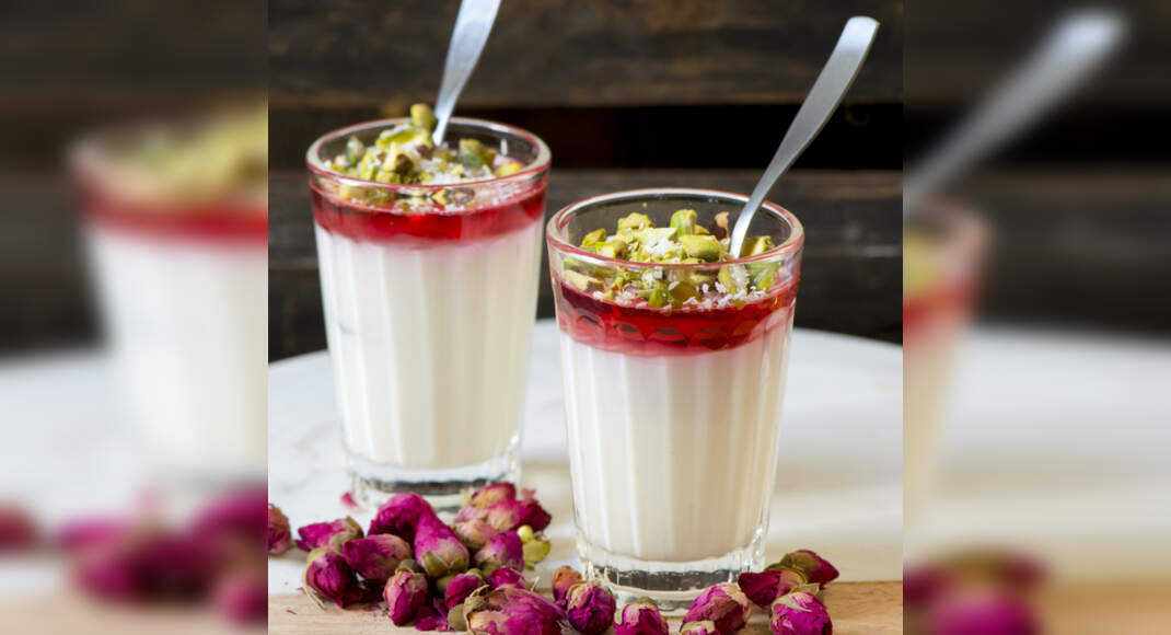 Gulkand Mousse Recipe: How to make Gulkand Mousse Recipe at Home | Homemade Gulkand Mousse Recipe - 