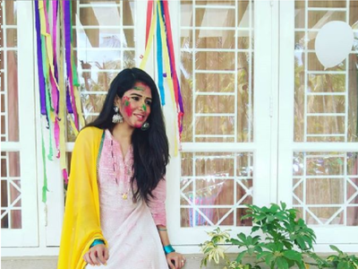 Supritha Satyanarayan leaves fans stunned with her Holi look; see pic